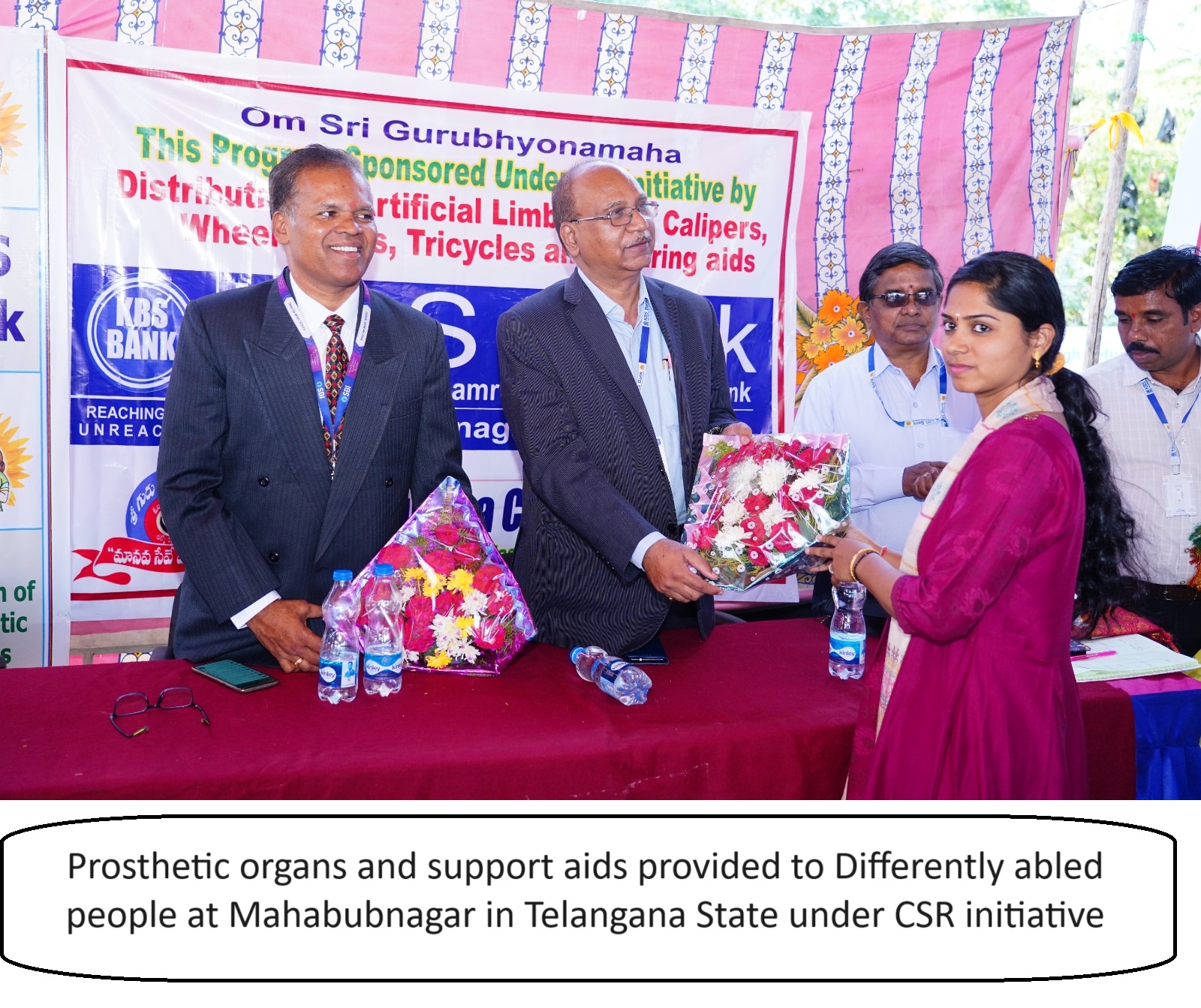 Prosthetic organs and support aids provided to Differently abled people at Mahabubnagar in Telangana State under CSR initiative | Kbsbankindia.in | Kbsbankindia.com | Gallery