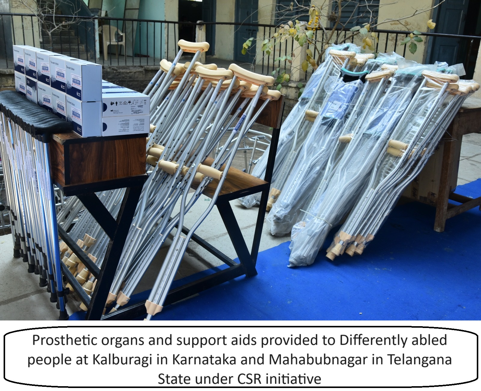 Prosthetic organs and support aids provided to Differently abled people at Kalburagi in Karnataka and Mahabubnagar in Telangana State under CSR initiative | Kbsbankindia.in | Kbsbankindia.com | Gallery