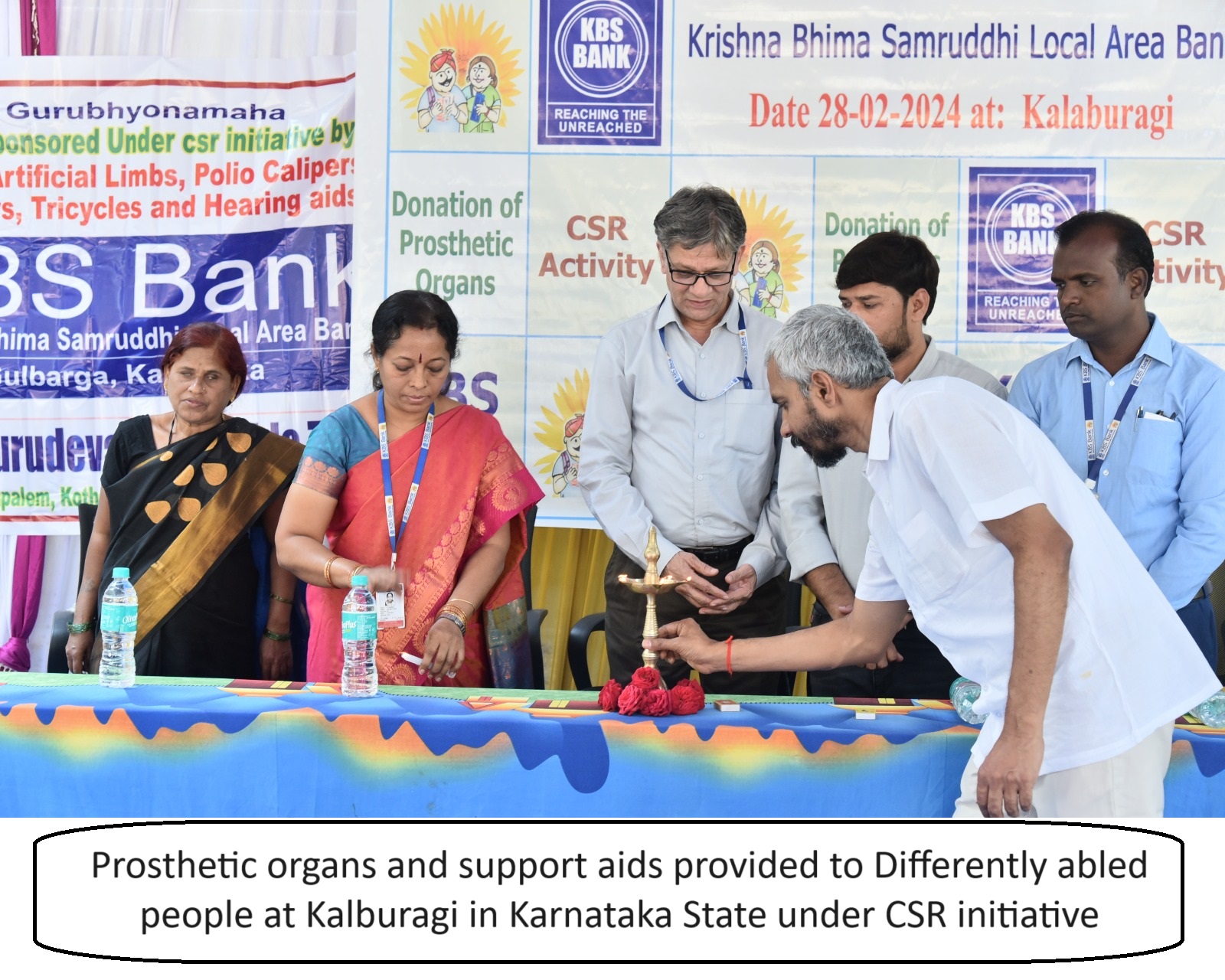 Prosthetic organs and support aids provided to Differently abled people at Kalburagi in Karnataka State under CSR initiative | Kbsbankindia.in | Kbsbankindia.com | Gallery